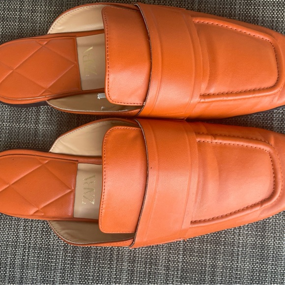 Zara Orange flat mules - Picture 4 of 6